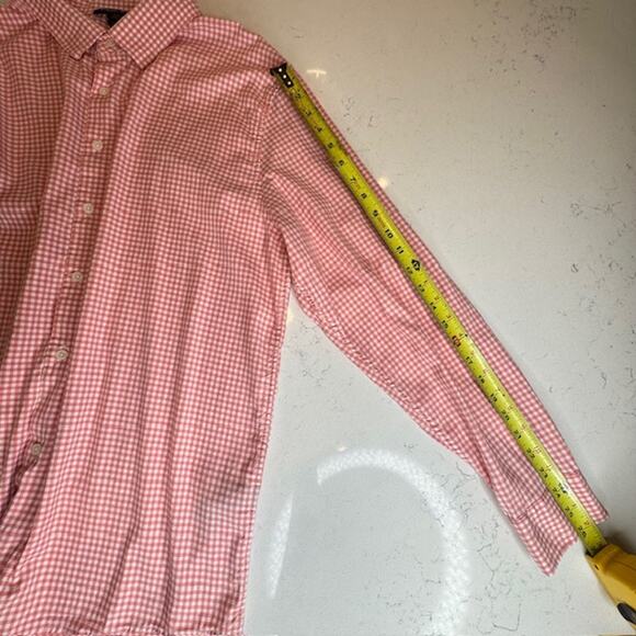 Porter & Ash Mens X-Large Lt Orange Gingham LS Button Up Shirt - Picture 13 of 14